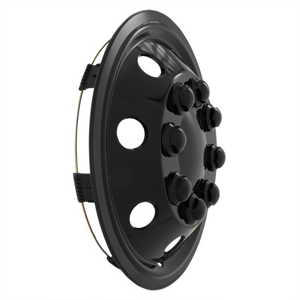 AutoStyle AutoStyle 4-Delige Wieldoppenset Utah 16-inch glanzend zwart (extra bol)