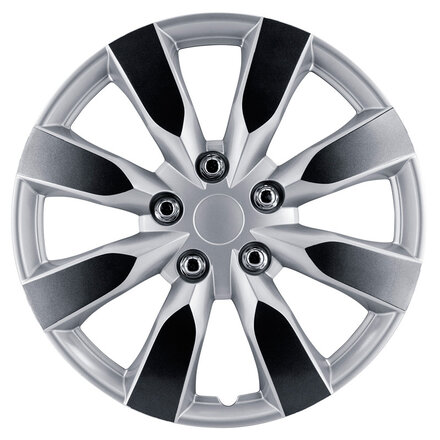 AutoStyle 4-Delige Wieldoppenset Arkansas 15-inch zilver/gunmetal
