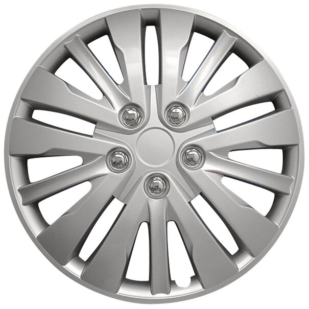 AutoStyle 4-Delige Wieldoppenset Washington 14-inch zilver