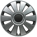 AutoStyle 4-Delige Wieldoppenset Pennsylvania 16-inch zilver/charcoal grijs