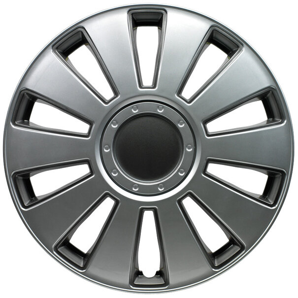 AutoStyle AutoStyle 4-Delige Wieldoppenset Pennsylvania 16-inch zilver/charcoal grijs