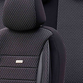 otoM Universele Stoffen Stoelhoezenset 'SelectedFit Sports' Zwart - 11-delig - geschikt voor Side-Airbags