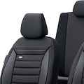 otoM Universele Stoffen Stoelhoezenset 'Prestige' Zwart/Antraciet - 11-delig - geschikt voor Side-Airbags