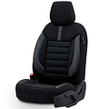 otoM otoM Universele Stoffen/Leder Stoelhoezenset 'Limited' Zwart + Blauwe stiksels - 11-delig - geschikt voor Side-Airbags