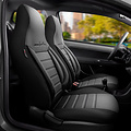 otoM otoM Universele Leder/Stoffen 'CityBug' Stoelhoezenset 'Comfortline' Zwart/Grijs - 9-delig - geschikt voor Side-Airbags