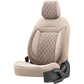 otoM Universele Velours/Stoffen Stoelhoezenset 'Comfortline VIP' Crème - 11-delig - geschikt voor Side-Airbags