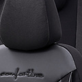 otoM otoM Universele Velours/Stoffen Stoelhoezenset 'Comfortline' Zwart - 11-delig - geschikt voor Side-Airbags