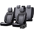 otoM otoM Universele Leder/Stoffen Stoelhoezenset 'Comfortline' Zwart/Grijs - 11-delig - geschikt voor Side-Airbags