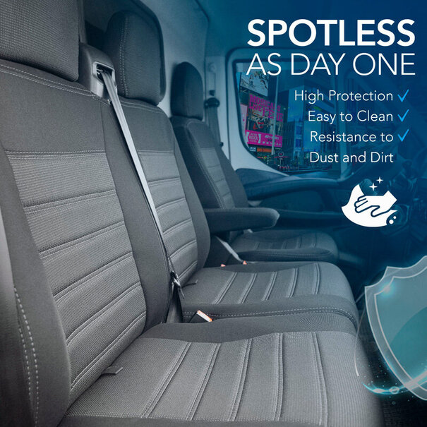 otoM otoM Original Design Stoffen Stoelhoezenset 2+1 passend voor Citroën Jumpy/Peugeot Expert/Fiat Scudo/Toyota Proace 2007-2016