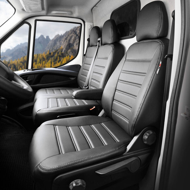 otoM New York Design Kunstleder Stoelhoezenset 2+1 passend voor Ford Transit Connect 2014-2018