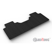 Gledring Rubbermatten (achterzijde) passend voor Ford F-150 & F-250 Super Crew (13&14th Gen.) 2015-2021 & 2021- (T profiel 2-delig + montageclips)