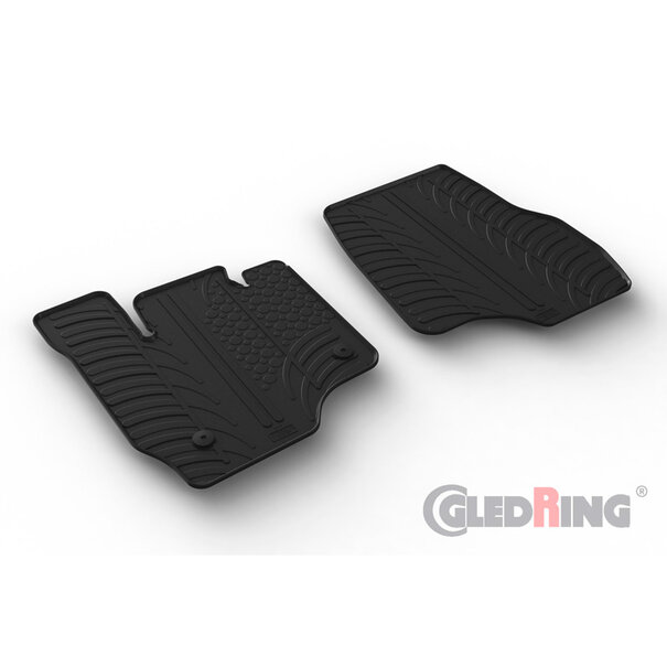Gledring Gledring Rubbermatten Ford F-150 Super Crew (13&14th Gen.) 2015-2021 & 2021- (T profiel 2-delig + montageclips)