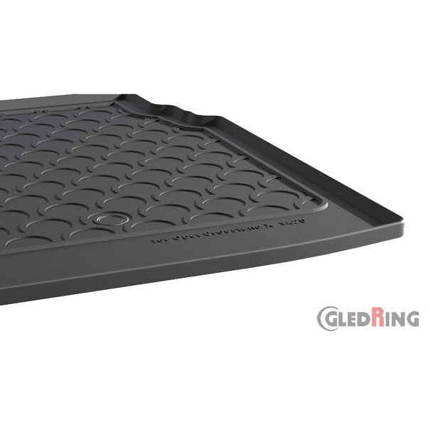 Gledring Gledring Rubbasol (Rubber) Kofferbakmat passend voor Opel Crossland X 2017- (Hoge laadvloer)