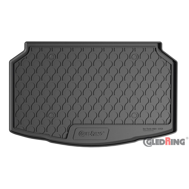 Gledring Gledring Rubbasol (Rubber) Kofferbakmat Toyota Yaris IV (XP21) 5-deurs 2020- (Lage laadvloer)