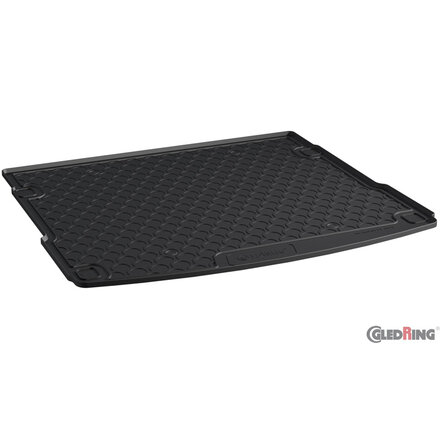 Gledring Rubbasol (Rubber) Kofferbakmat passend voor Audi Q5 2017-2025 excl. TFSi-e (Hoge laadvloer + Bagageruimtepakket incl. net + vaste achterbank)