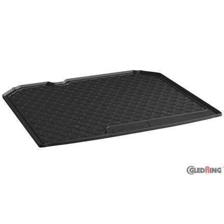 Gledring Rubbasol (Rubber) Kofferbakmat passend voor Audi Q3 2011-2018 (Hoge laadvloer + Bagageruimtepakket incl. net)