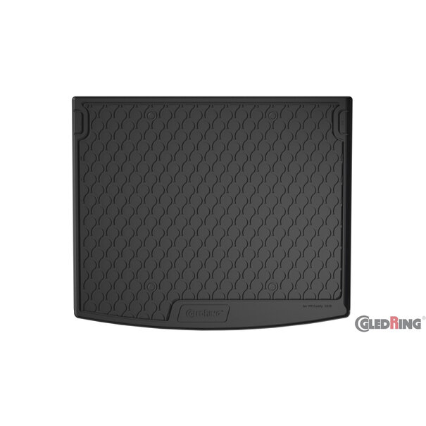 Gledring Gledring Rubbasol (Rubber) Kofferbakmat Volkswagen Caddy Life 5-deurs 2010-2015 & 2015-2020