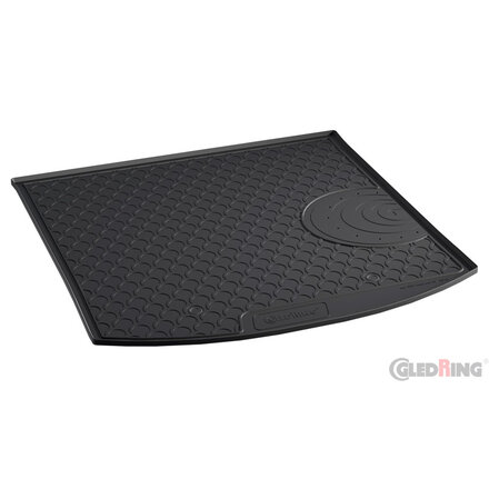 Gledring Rubbasol (Rubber) Kofferbakmat passend voor Volkswagen Touran 1T 2003-2015 (5-personen) (Lage laadvloer)