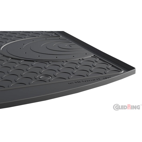 Gledring Gledring Rubbasol (Rubber) Kofferbakmat Volkswagen Touran 1T 2003-2015 (5-personen) (Lage laadvloer)