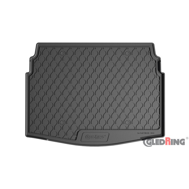 Gledring Rubbasol (Rubber) Kofferbakmat passend voor Volkswagen Golf VIII HB 5-deurs 2020- (Lage variabele laadvloer)