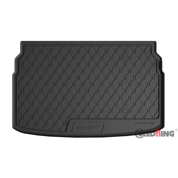 Gledring Gledring Rubbasol (Rubber) Kofferbakmat Volkswagen T-Cross 2019- (Lage variable laadvloer)