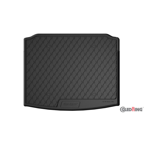 Gledring Gledring Rubbasol (Rubber) Kofferbakmat Volkswagen Tiguan II 2016-2024 excl. e-Hybrid (5-Personen) (Lage laadvloer)