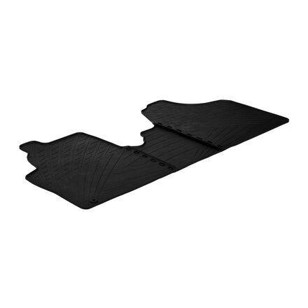 Gledring Rubbermatten passend voor Citroen Jumpy / Peugeot Expert / Fiat Scudo 2007-2016 (Cargo) (TK profiel 3-delig + montageclips)