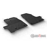 Gledring Rubbermatten passend voor Ford Tourneo Custom 9/2012- & FL 2018- (Handgeschakeld) (G profiel 2-delig + montageclips)