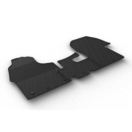 Gledring Rubbermatten passend voor Mercedes Sprinter Cargo 5/2018- (G profiel 3-delig + montageclips)