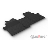 Gledring Rubbermatten Ford Transit Custom Furgon 2023- (Handgeschakeld, stoel/bank) & Volkswagen T7 Transporter 2024- (G profiel 3-delig + montageclips)