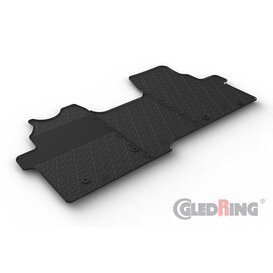 Gledring Rubbermatten Ford Transit Custom Furgon 2023- (Handgeschakeld, stoel/bank) & Volkswagen T7 Transporter 2024- (G profiel 3-delig + montageclips)