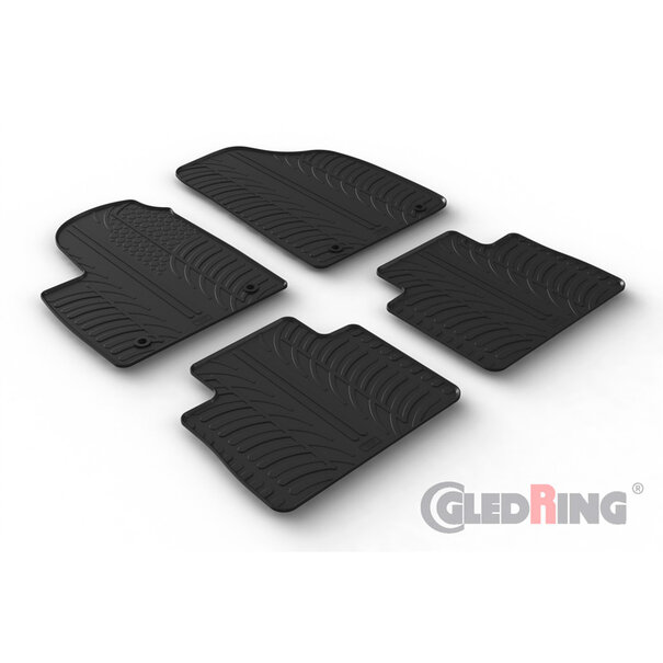 Gledring Gledring Rubbermatten passend voor MG (E)HS Plug-in-Hybrid 2019- (automaat) (T profiel 4-delig)