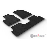 Gledring Rubbermatten passend voor MG 5 (EV) SW 2020- (T profiel 4-delig + montageclips)