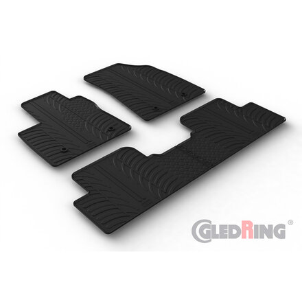 Gledring Rubbermatten passend voor MG 5 (EV) SW 2020- (T profiel 4-delig + montageclips)