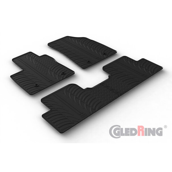 Gledring Gledring Rubbermatten passend voor MG 5 (EV) SW 2020- (T profiel 4-delig + montageclips)