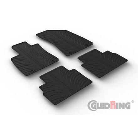 Gledring Rubbermatten passend voor MG ZS (EV) 2019- (T profiel 4-delig)