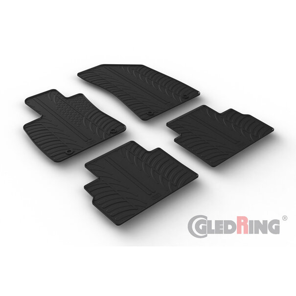 Gledring Gledring Rubbermatten passend voor MG ZS (EV) 2019- (T profiel 4-delig)