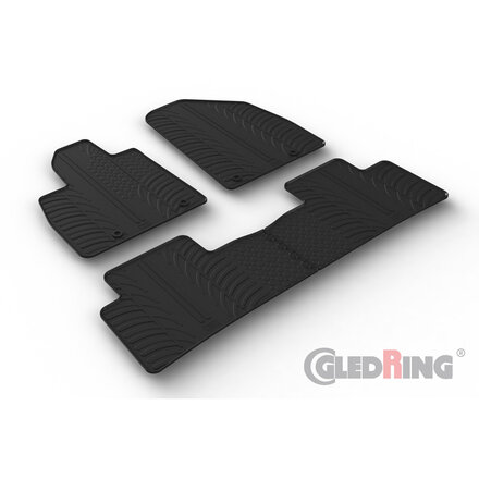 Gledring Rubbermatten passend voor MG Marvel R (EV) 2021- (T profiel 4-delig)