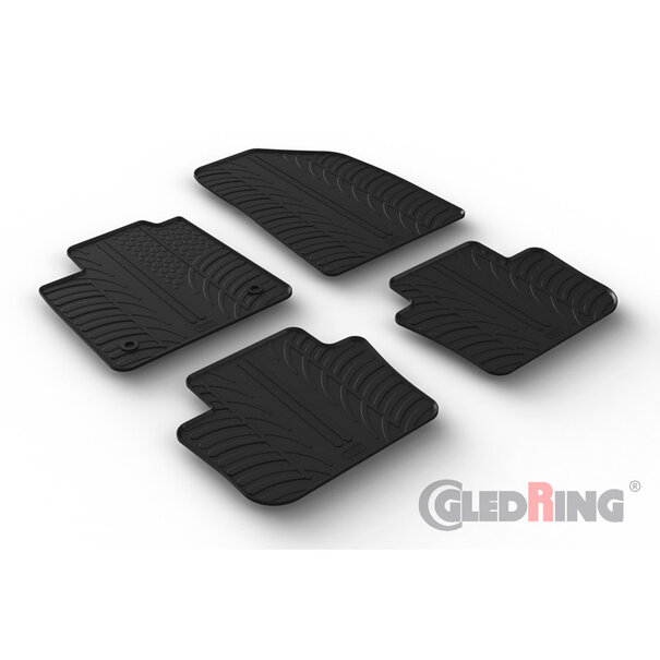 Gledring Gledring Rubbermatten passend voor MG 4 (EV) 2022- (T profiel 4-delig)