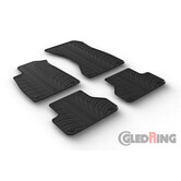 Rubbermatten passend voor Audi A5 Sportback 12/2016- (T profiel 4-delig + montageclips)