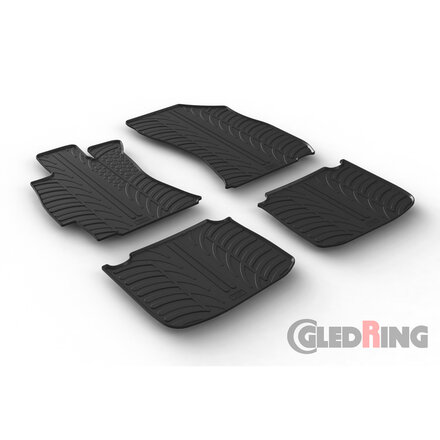 Rubbermatten passend voor Subaru Outback 11/2014- (T profiel 4-delig)