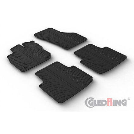 Gledring Rubbermatten passend voor Volkswagen Passat (CJ5) Variant 2023- (T profiel 4-delig + montageclips)