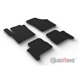 Gledring Rubbermatten Volkswagen e-Up / Skoda e-Citigo / Seat e-Mii 2019- (T profiel 4-delig + montageclips)