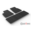 Gledring Rubbermatten passend voor Tesla Model S 2012-2016 excl. 85D (T profiel 5-delig)