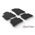 Gledring Rubbermatten passend voor Kia Sportage IV 2016-2021 (T profiel 4-delig + montageclips)