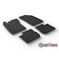 Gledring Rubbermatten passend voor Fiat Tipo 5-deurs/Kombi 2016-2021 (T profiel 4-delig + montageclips)