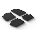 Gledring Rubbermatten passend voor Ford Ecosport Facelift 11/2017- (T profiel 4-delig + montageclips)