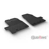 Gledring Rubbermatten passend voor Ford Transit Custom 3/2016-12/2017 (G profiel 2-delig + montageclips)