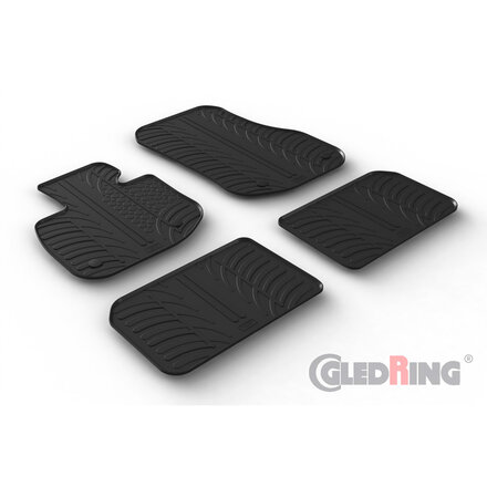 Gledring Rubbermatten passend voor BMW iX1 (U11) 2022- (T profiel 4-delig)