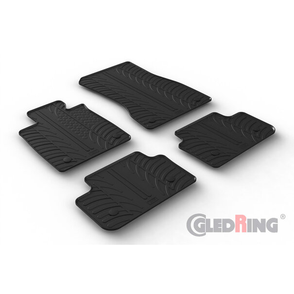 Gledring Gledring Rubbermatten BMW 5-Serie G60 Sedan 2023- excl. i5 (T profiel 4-delig + montageclips)